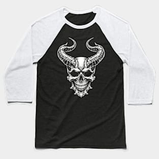 DEMON SKULL Baseball T-Shirt